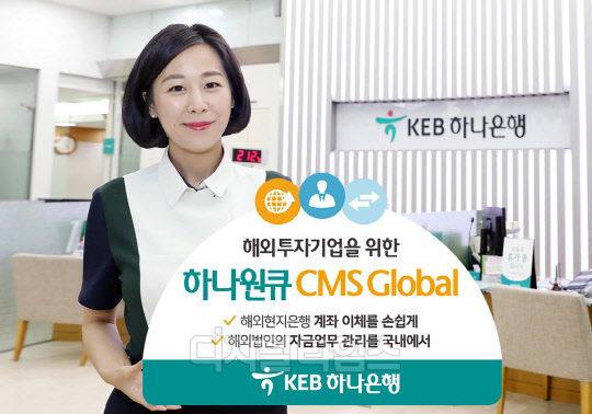KEB하나은행의 '하나원큐 CMS 글로벌(Global)'. KEB하나은행 제공